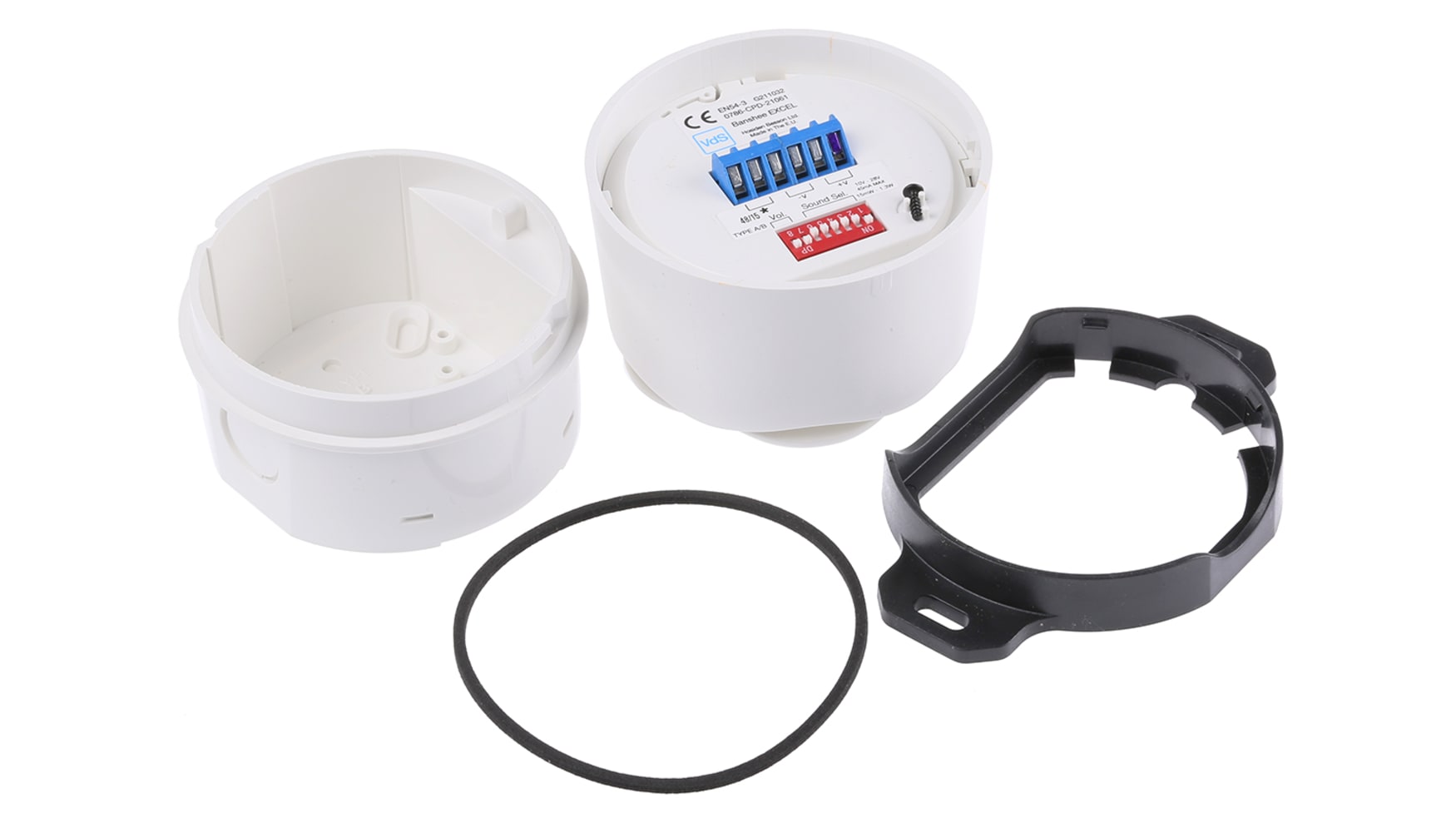 90001R5 Hosiden Besson 電子報(bào)警器32音調(diào)9-30V直流白色110dB